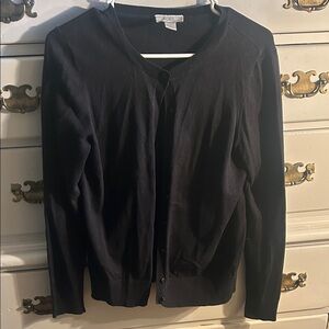 LOFT Outlet Black Women's Cardigan, Women’s Medium